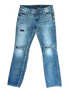 Silver Suki Mid Straight Jeans